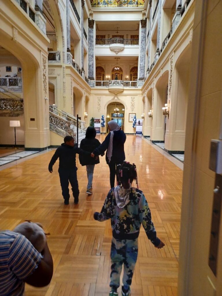 CHILDREN IN MERCY CENTER'S "YOUTH WITH A PURPOSE" PROGRAM VISIT MONMOUTH UNIVERSITY